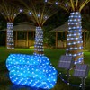 Solar Rope Lights, 2 Packs Total 132ft 400LED Solar String