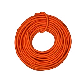 DLLM Elastic Cord, Durable Windbreaker, Elastic Cord, Outdoor Rubber Rope, Cord, Elastic Rubber, Elastic Line, Round Rubber, Multi-purpose, Lightweight, Width 0.1 inch (2.5 mm), 32.8 ft (10 m), Orange