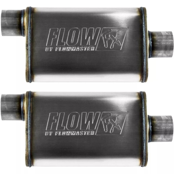 MAPerformance Flowmaster 409S 2.5" Offset In/Out FlowFX Car Exhaust Muffler