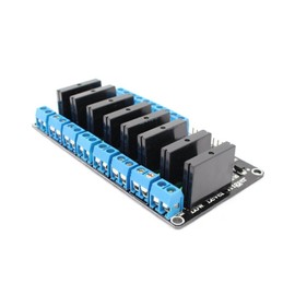 DollaTek 5V 8-Channel Solid State Relay High Level Trigger SSR Module Board for Arduino ARM DSP PIC With Resistive Fuse