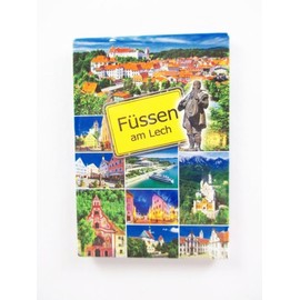 Füssen Magnet Photo Souvenir Place Sign Lech Neuschwanstein Allgäu Old Town ...