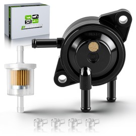 partszen 49040-7001 Fuel Pump for Kawasaki FH381V FH430V FH451V FH500V FH531V FH541V FH580V FH601D FH601V FH641D FH641V FH661V Engine Lawn Mower with 49019-0027 Fuel Filter with Clamps