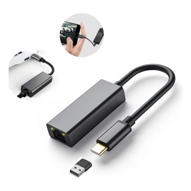 Adaptador Ethernet Tipo C A Rj45 Gigabit Lan 1000 Mbps