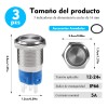 3 Push Button Metal Iluminado 16mm Impermeable Momentáneo Azul
