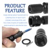 1/2-1/4 Adaptador Portabrocas Para Llaves Impacto 10 Unidade