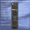 Universal remote control, compatible with most brands of smart TVs