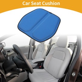Partuto 1 Pc 47x46.5cm Universal Car Seat Cushion - for Car Travel Driving Seat Protection Pad Cover Comfortable - Polyester Fiber Gel Blue
