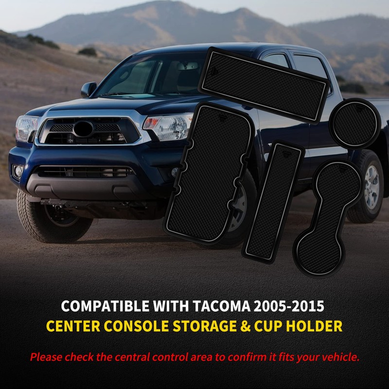 Asgohme Fit for Toyota Tacoma 2005-2015 Accessories, Upgraded Custom Non-Slip