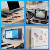SameTech 10 Pack Adhesive Silicone Pen Holder Pencil Grips-Reusable Sticky