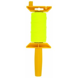 Task Tools T27110 250-Feet Braided Nylon Construction Line and Reel Holder, Yellow