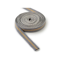 Banshu Kogei Sanada String Bag String 3 Minutes, Approx. 0.4 inches (9 mm), Approx. 6.6 ft (3 m), Navy Blue, White and Yellow, Point Digestion