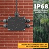 Junction Box Waterproof IP68, 5-Way Junction Box Outdoor, Surface-Mounted Cable