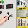 4-Way Multi-Functional Utilities Key, 2 Pcs Zinc Alloy Meter Box