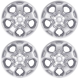 AutoBeeDen 4-Pack Hubcaps Wheel Covers Compatible with Ford Fusion 2010 2011 2012, AE5Z1130D, 17 inch 17" (Silver Color)