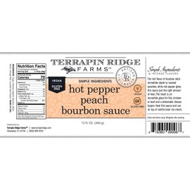 Terrapin Ridge Farms Hot Pepper Peach Bourbon Sauce – Three 12 Fluid Ounce Bottles