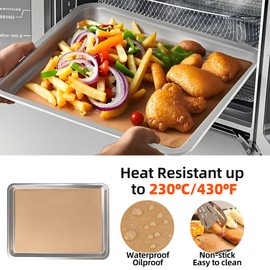 Air Fryer Liners for Midea Flexify French Door Toaster Oven Air Fryer Combo, 100pcs Disposable Parchment Paper