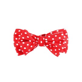 RuffleButts Red Polka Dot Swim Bow Headband - One Size