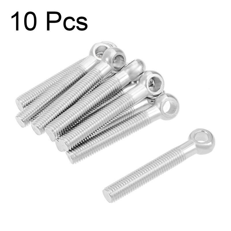 sourcing map 10 Pieces M12 x 80 mm 304 Stainless