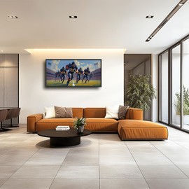 Glocmna Framed Large Wall Art for Living Room American Football Team Wall Decor Sport Theme Canvas Pictures Painting Print Gym Decor for Home Gym Artwork Decorations for Boys Bedroom Home Gifts 30"x60"