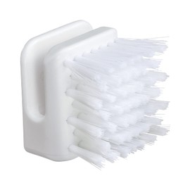 Mameita KB-464 Kitchen Brush, White, Width 2.0 x Depth 2.2 x Height 1.9 inches (5.5 x 5.5 x 4.8 cm), Cutting Board, Washing, Storage, Hassle Free, Hanging, Easy to Hold, Grip, Texture Technique