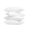 Elegant Comfort Set of 4 Poly-Cotton Shell Siliconized Fiber Filling