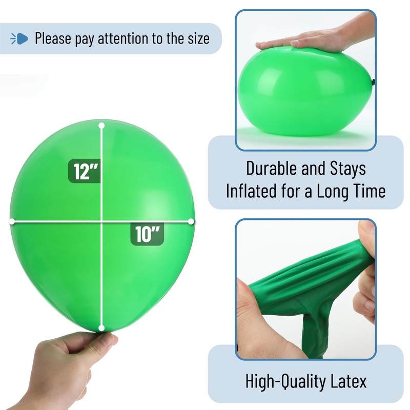 Mr. Pen- Balloons, 12 Inch, 54 Pack, Green, Party Balloons