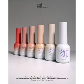 classic nail SOOZZA No. 2 Syrup Base Gel Nail Set of 6 / 수짜젤 2번 시럽베이스젤 네일 6종 세트 SOOZZA