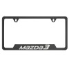 MVP Black Chrome License Plate Frame for Mazda3, Mazda 3