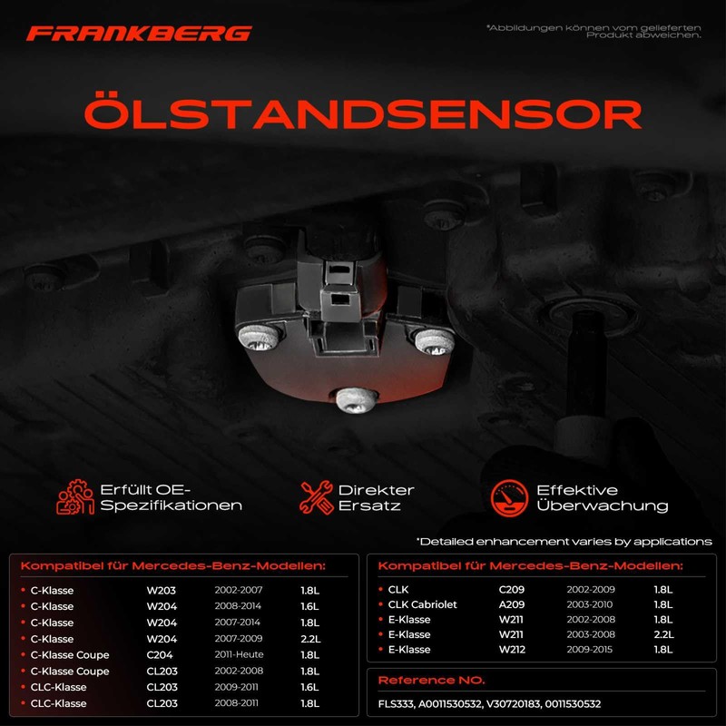 Frankberg 0011530532 Oil Level Sensor 1-Pin Petrol/Diesel