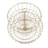 2 Tier Fruit Basket Iron Round Golden Nordic Household Snack