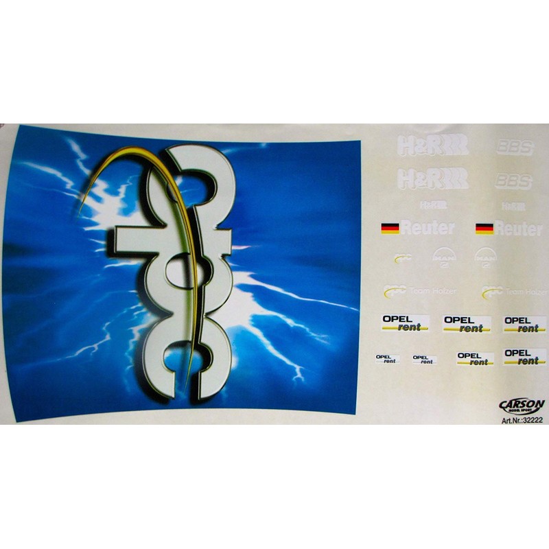 Carson Decorative Sheet 1:5 Opel Vectra GTS V8 Opc Reuter