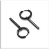 Jewelry Stainless Steel Hinged Earrings Bar Dangle Drop Earrings,Long tassel