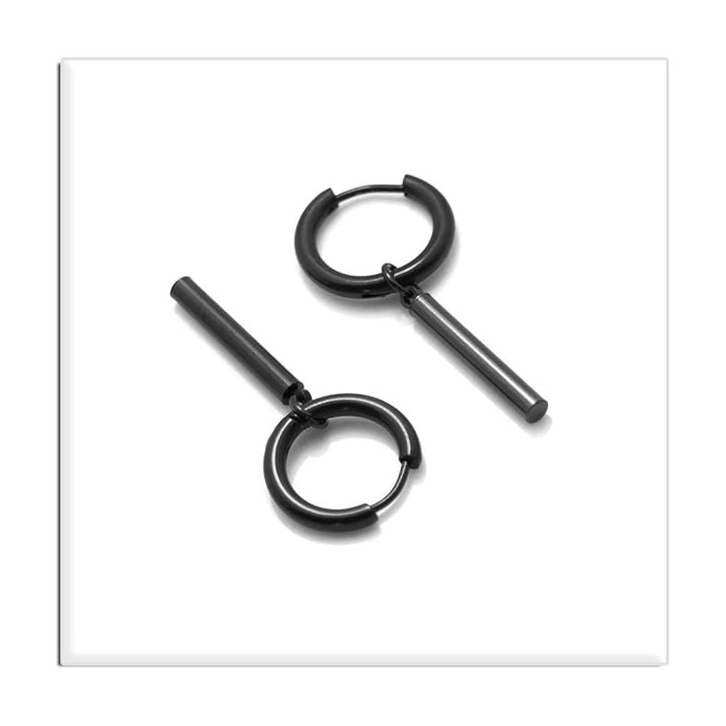 Jewelry Stainless Steel Hinged Earrings Bar Dangle Drop Earrings,Long tassel