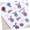 Healvian 12 Sheets 3D Nail Decals Easter Egg Bunny Glitter