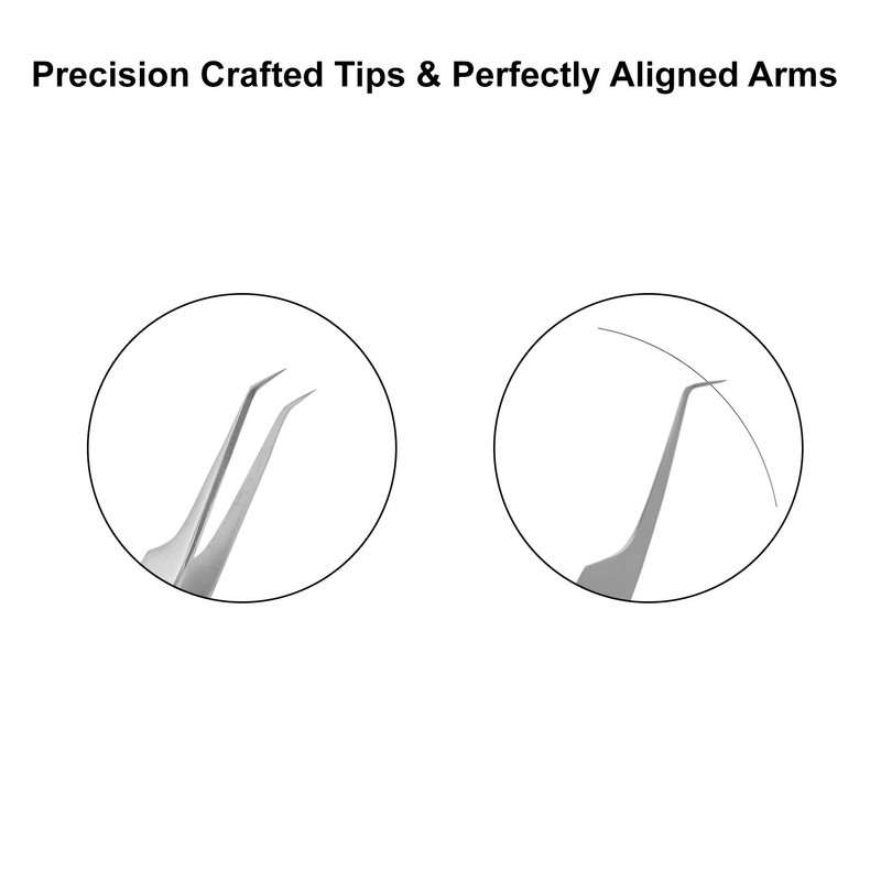 Metaleks Volume Eyelash Extension Tweezers Soft In Use Light In