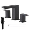 VCCUCINE Black Waterfall Bathroom Faucet 8 Inch Widespread Bathroom Sink