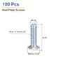 uxcell 100Pcs Wall Plate Screws, 9/16" Long 6-32 Thread Outlet