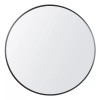 segawe 24" Metal Frame Round Wall Mirror for Bedroom Bathroom