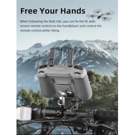 Honbobo Bicycle Mount Compatible with DJI Mini 4 Pro/DJI Air 3 Remote Control Bicycle Clip Holder RC2/RC Riding Mount Accessories