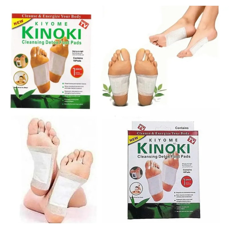 Parche Desintoxicante Pie Cuerpo Relajante Kinoki Caja 10pza
