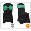 SONNACH 10PCS Spandex Stretch Chair Sashes Bows Elastic Chair Bands
