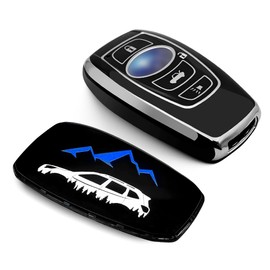 uunonaha Key Fob Cover TPU 360 Degree Protection Soft Full Protection Key Case Shell Compatible with Ascent BRZ Crosstrek Forester Impreza Legacy Outback WRX STI Smart Key (S4, Black)