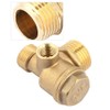 Brass Check Valve 3-Port Air Compressor Male Thread Air Compressor