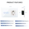 CNBINGO WLAN Dimmschalter mit Schuko Steckdose unterputz - Smart Touch