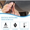 100PCS Nylon Universal Cable Tie Buckle, Heavy Duty Self-Locking Zip