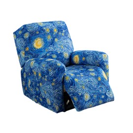 NILUOH Recliner Covers 4 Pieces Stretch Lazy Boy Recliner Chair Covers That Stay in Place, Covers for Electric Power Lift Reclining Chair, Washable Furniture Protector for Pet, Kids, Living Room