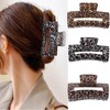 3Pcs Hair Claw Clips For Fine Hair Tortoise Hair Clip