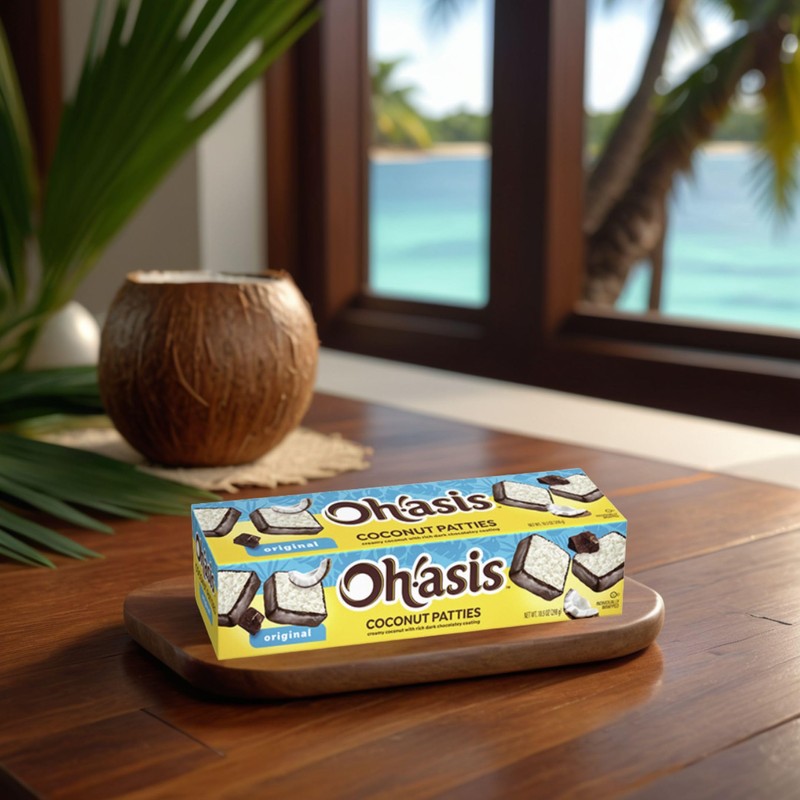 Coconut Patties, Chocolate, Oh Asis! Anastasia Coconut Patties Original, (4