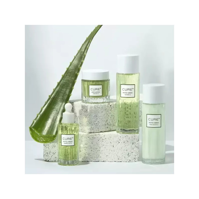 Kjm 김정문알로에 큐어 피토 그린 토너+에멀전 130ml Kim Jung Moon