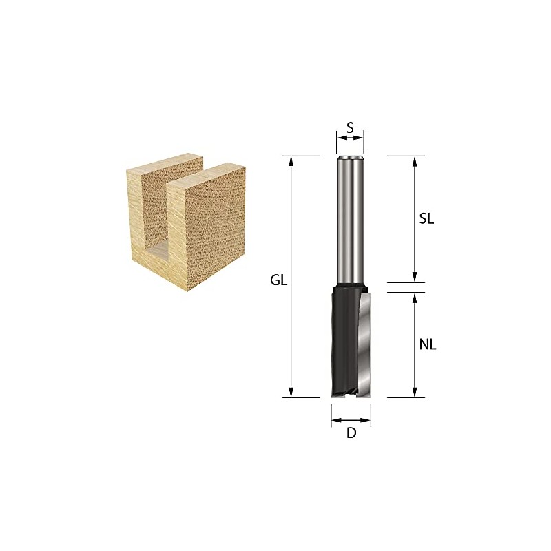 ENT HW (HM) Groove Cutter, Diameter (A) 5 - 25